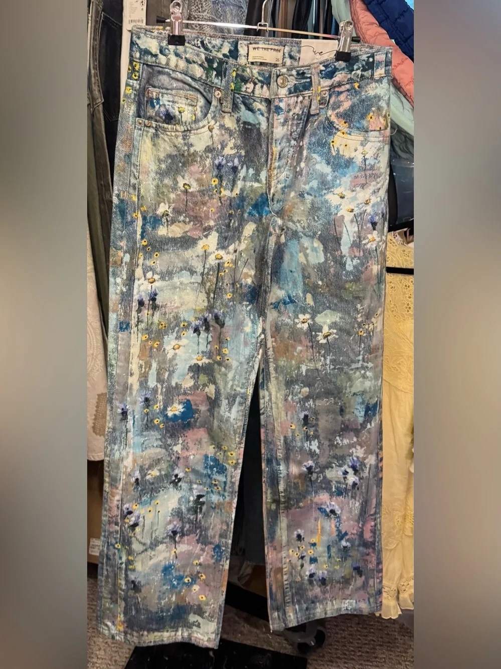 NWOT Free People We The Free Tennessee Low-Rise Illusions Jeans - 24, 25